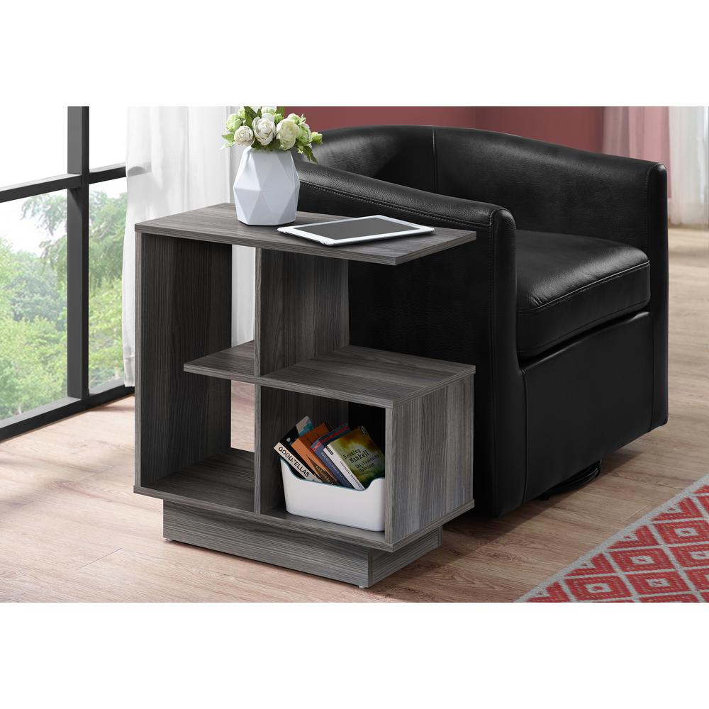 Accent Side Table - 24"H / Grey