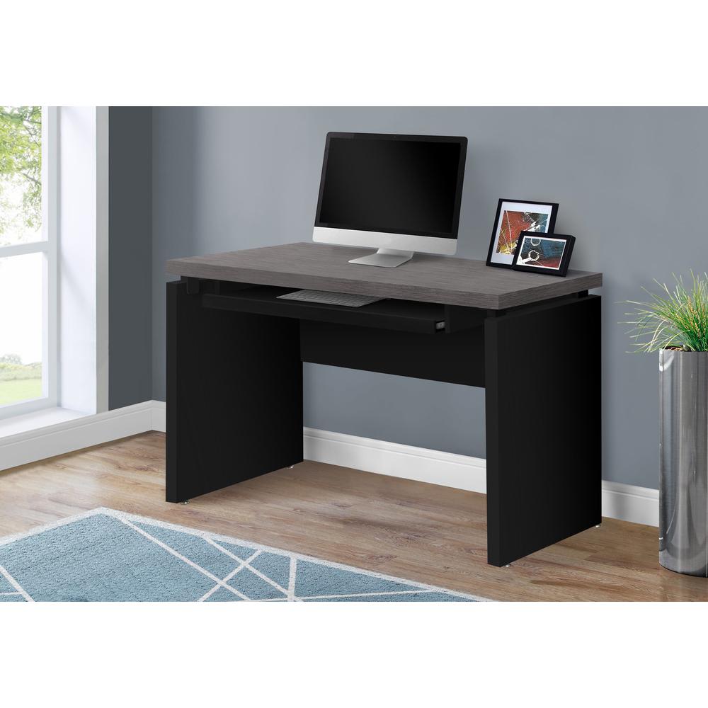 Computer Desk - 48"L / Black / Grey Top