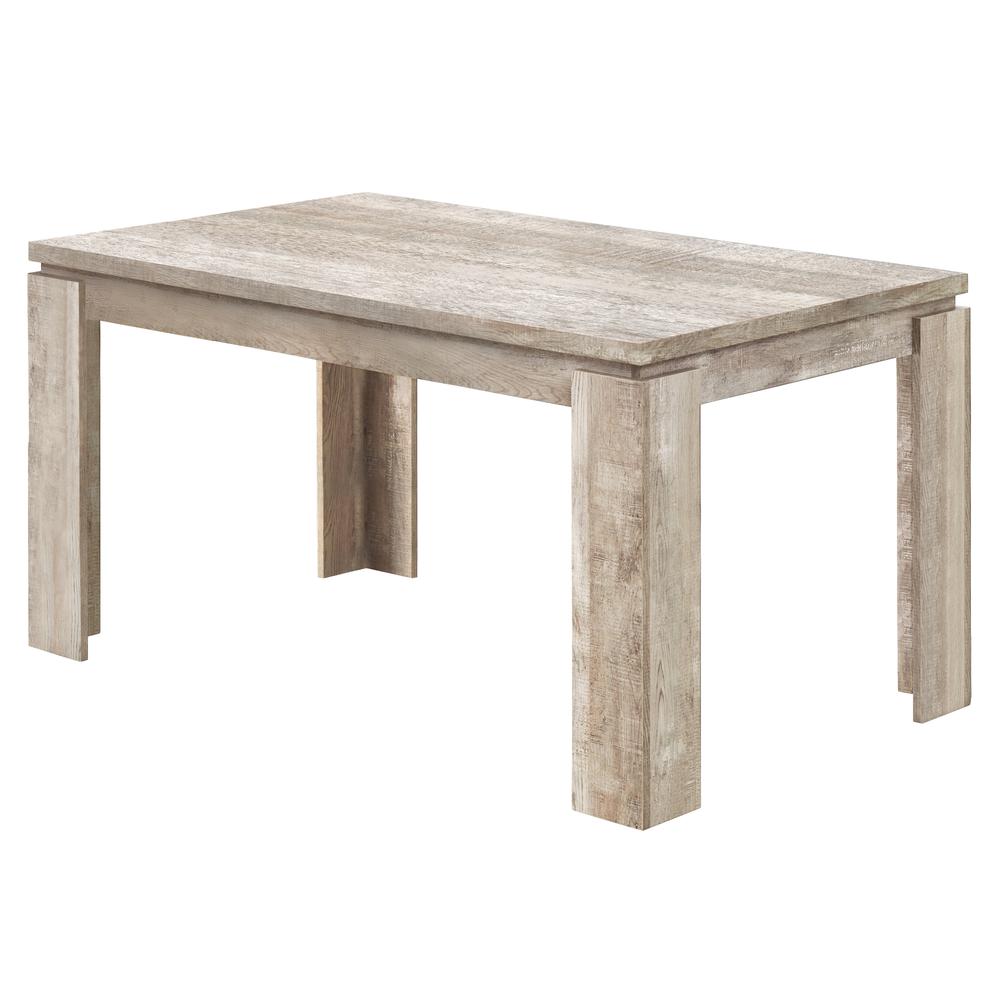 Image of Dining Table - 36"X 60" / Taupe Reclaimed Wood-Look