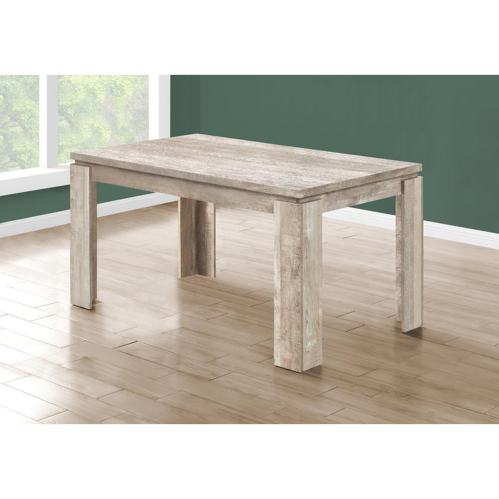 Dining Table - 36"X 60" / Taupe Reclaimed Wood-Look