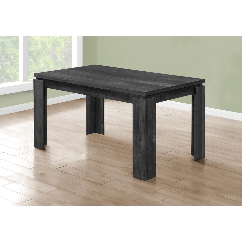 Dining Table - 36"X 60" / Black Reclaimed Wood-Look