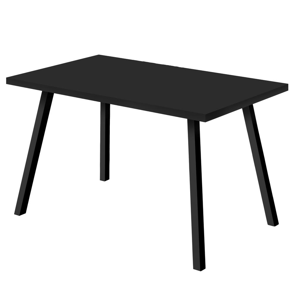 Image of Dining Table - 36"X 60" / Black / Black Metal