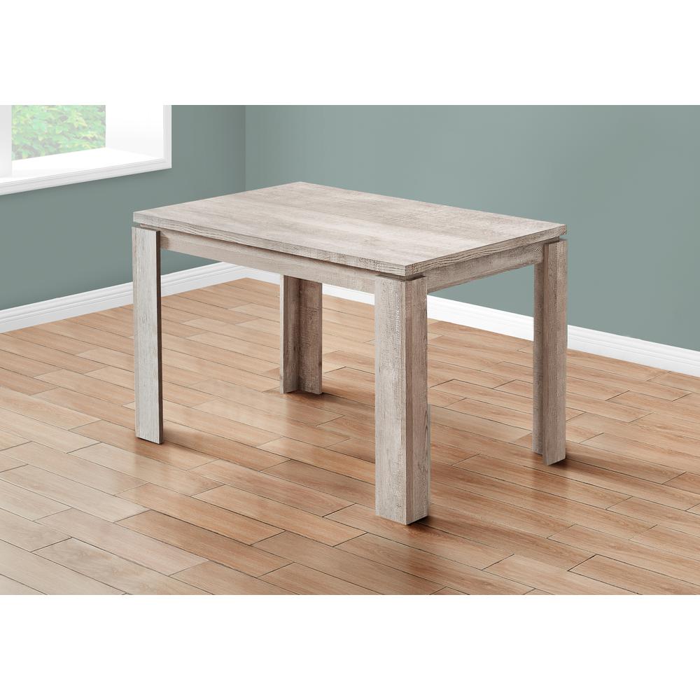 Dining Table - 32"X 48" / Taupe Reclaimed Wood-Look
