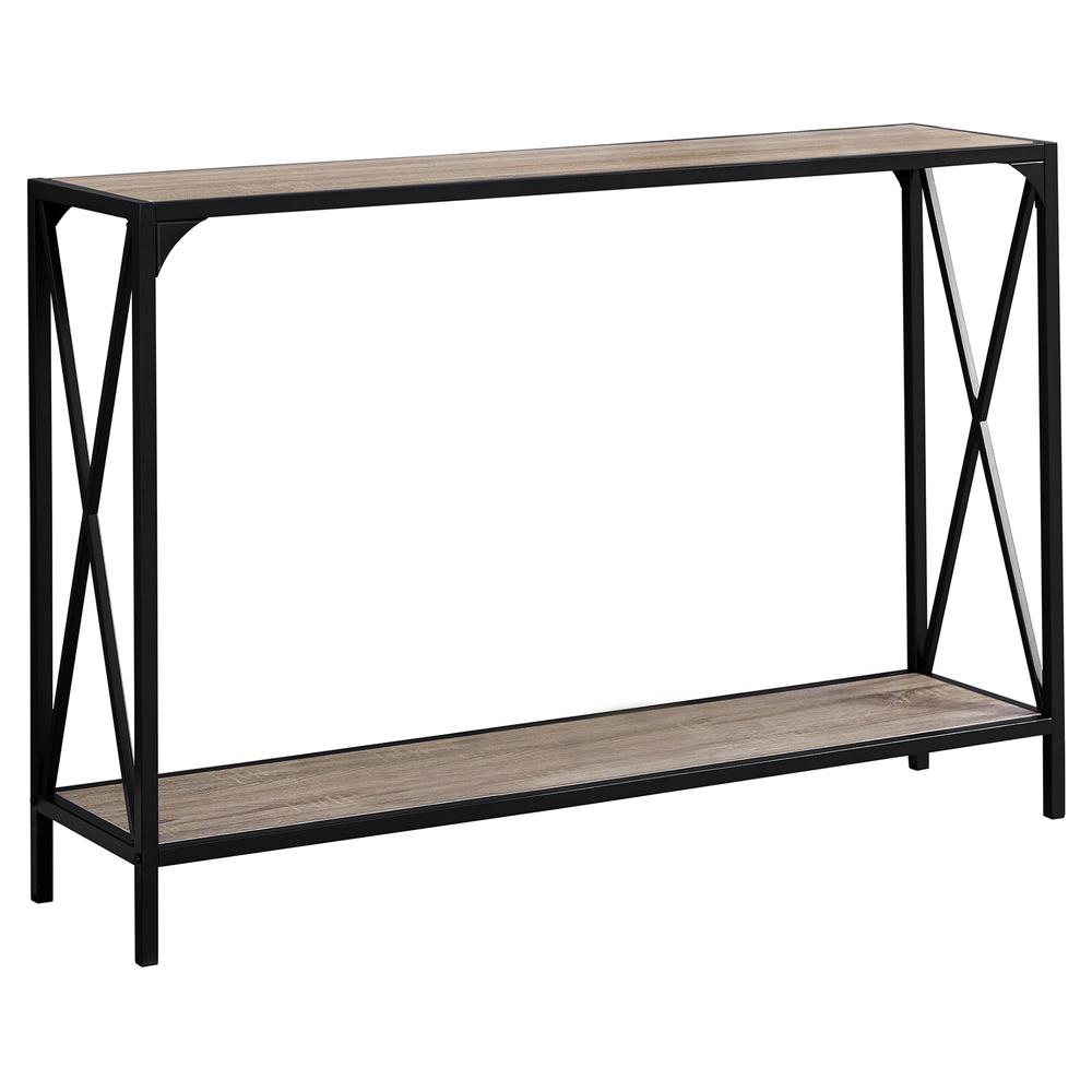 Image of Console Table - 48"L / Dark Taupe / Black