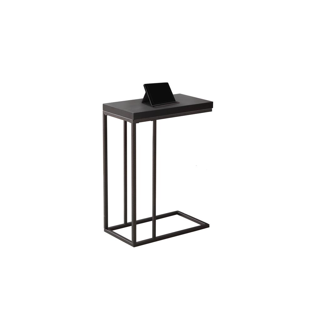 Image of Accent Table - Cappuccino / Bronze Metal