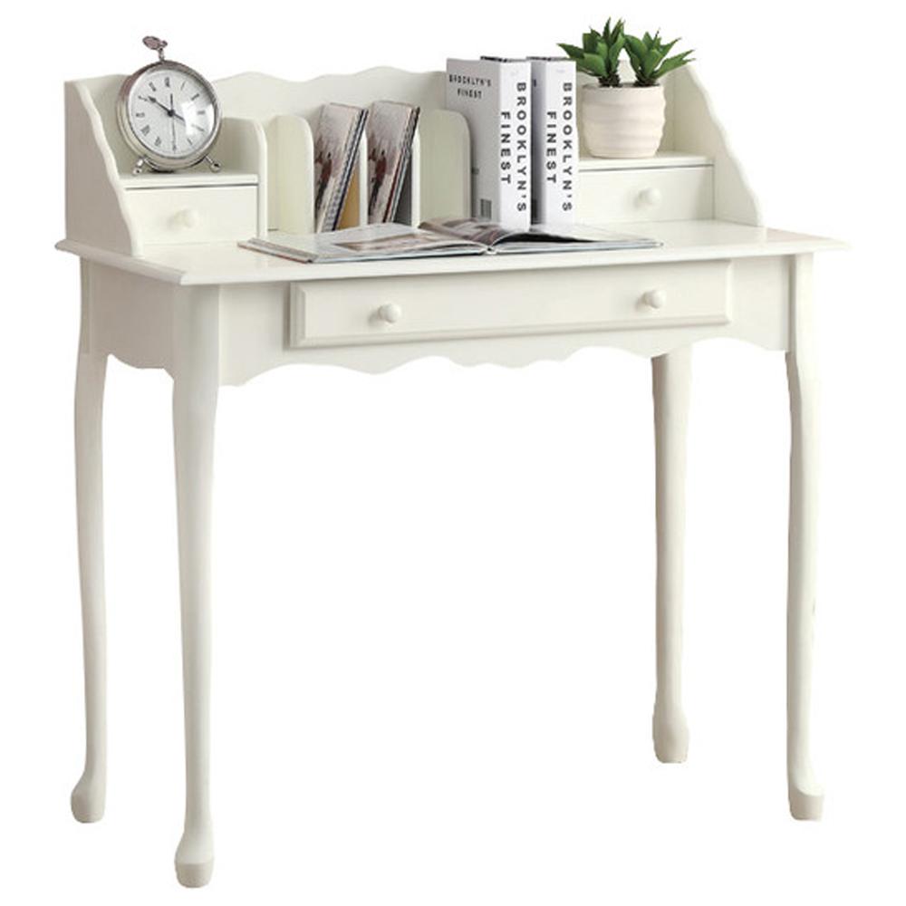 Image of Computer Desk - 36"L / Antique White Traditional