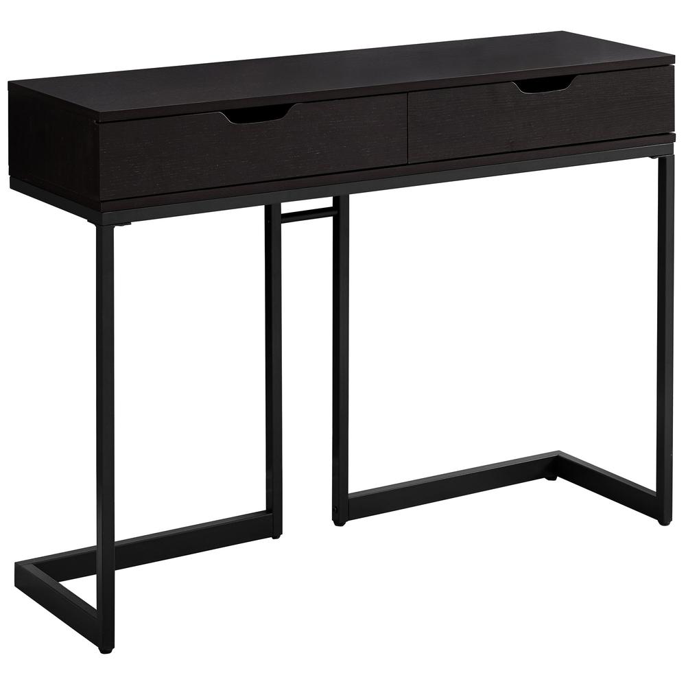 Image of Accent Table - 42"L / Cappuccino / Black Hall Console