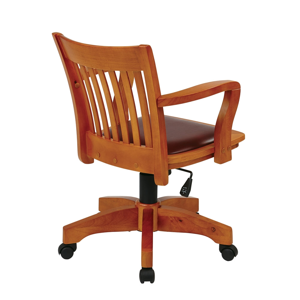 Deluxe Wood Banker Chair