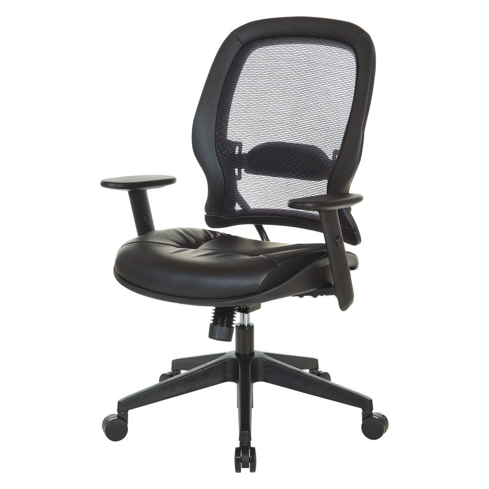 Dark Air Grid® Back Managers Chair, Black