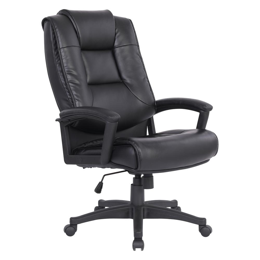 Image of High Back Bonded Lthr Chair, Black