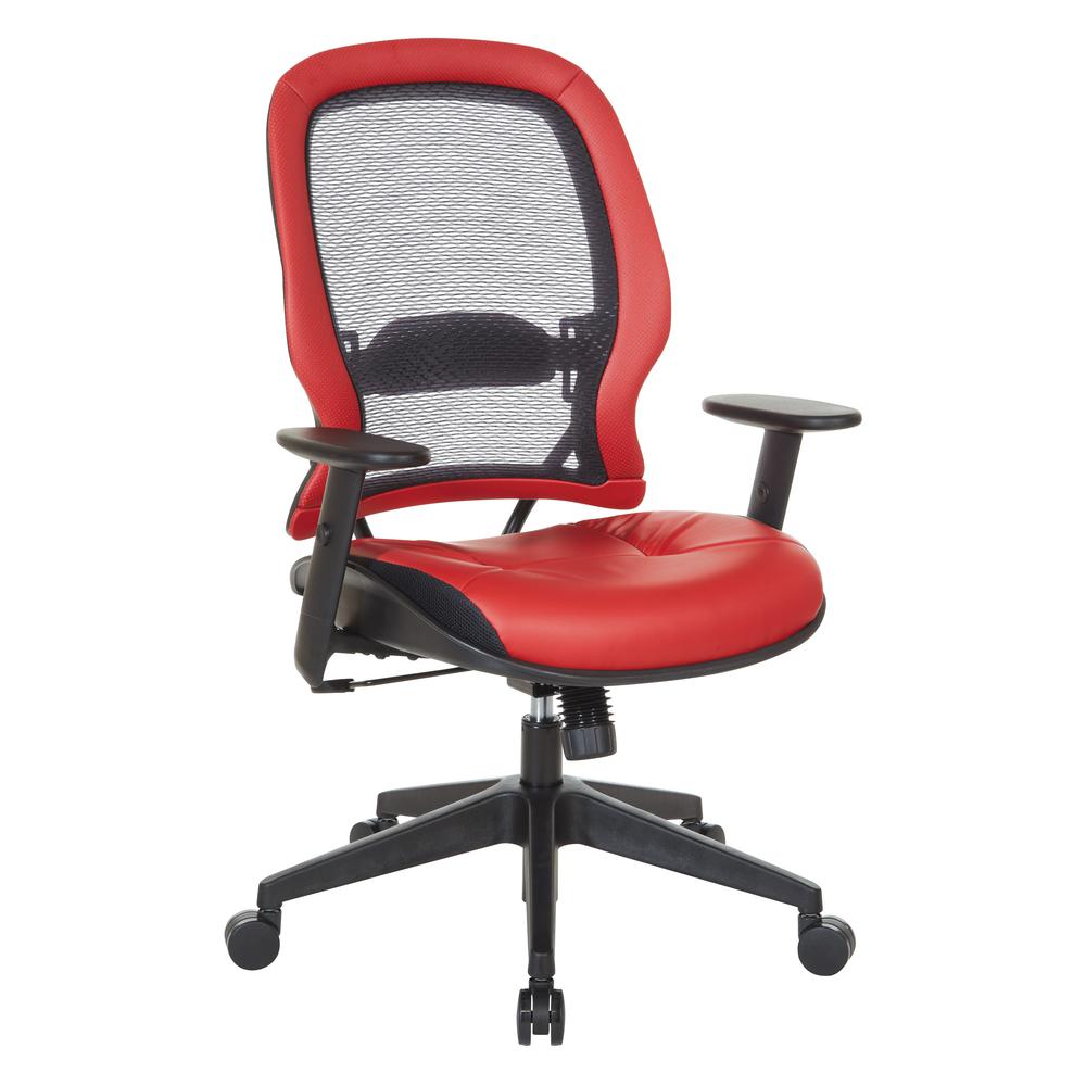 Image of Dark Air Grid® Back Managers Chair, Black/Lipstick