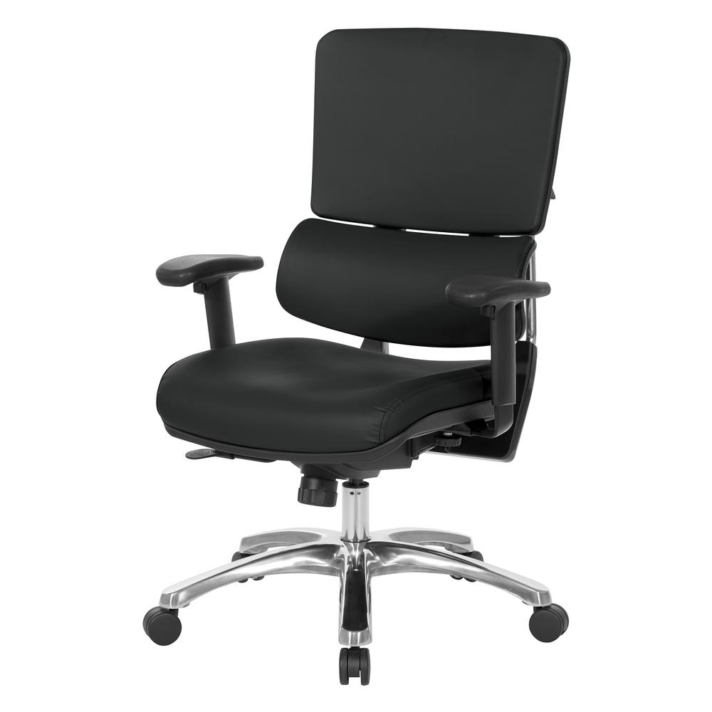 Dillon Seat And Back Managers Chair, Black