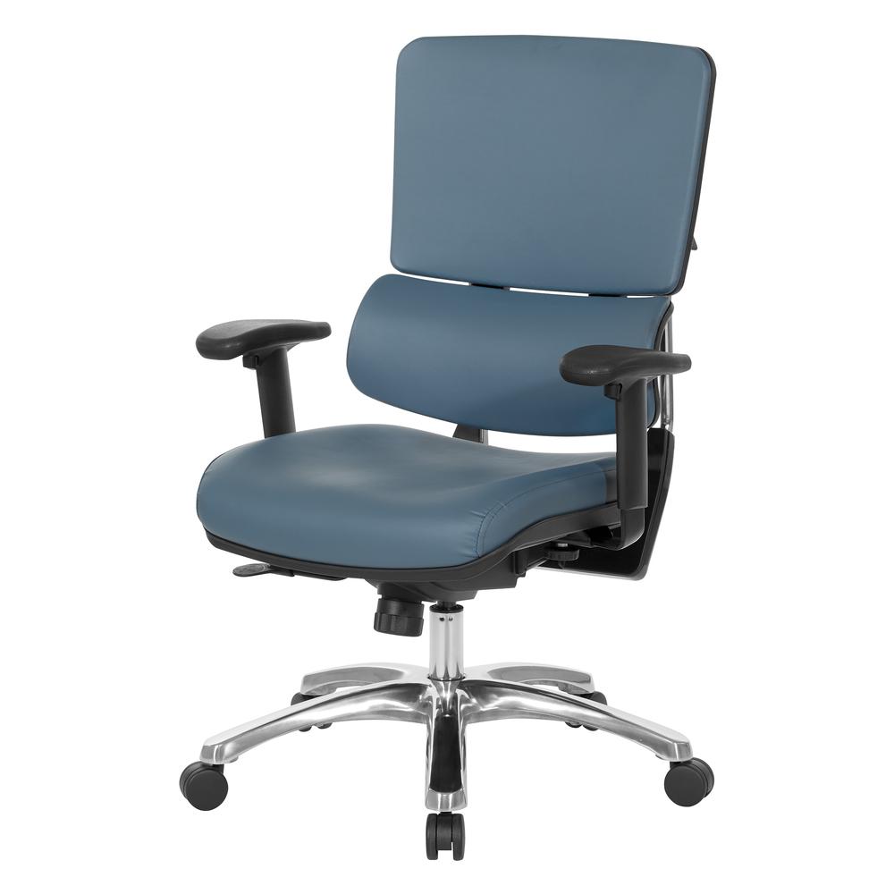 Dillon Seat And Back Managers Chair, Blue