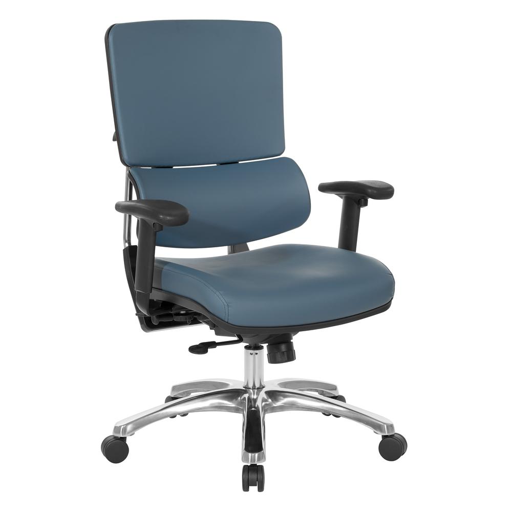 Image of Dillon Seat And Back Managers Chair, Blue