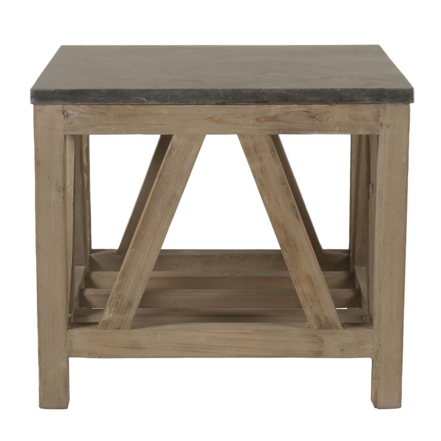 Image of Blue Stone End Table