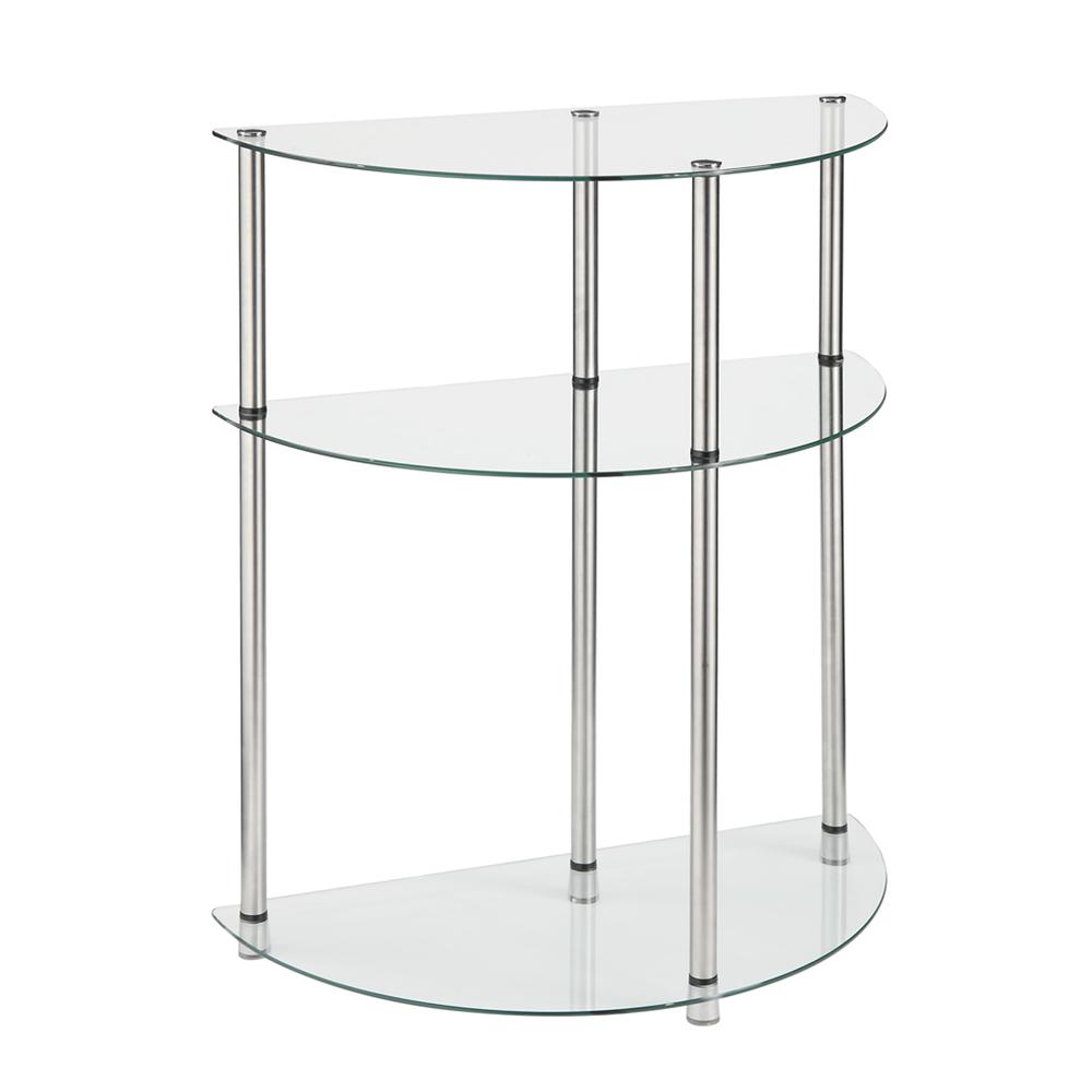 Image of Designs2Go Classic Glass 3 Tier Entryway Table