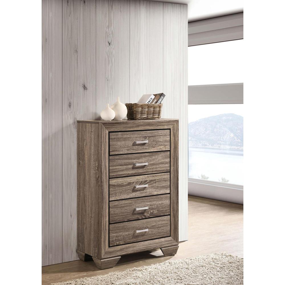 Image of Kauffman 5-Drawer Chest Washed Taupe