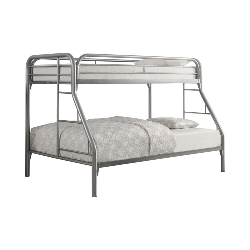 Image of Morgan Twin Over Full Bunk Bed Silver