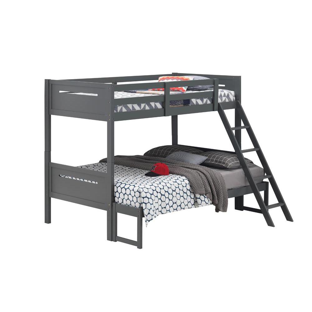 Image of Littleton Twin/Full Bunk Bed Grey