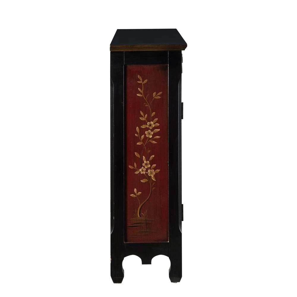 Red Oriental 2-Door Console