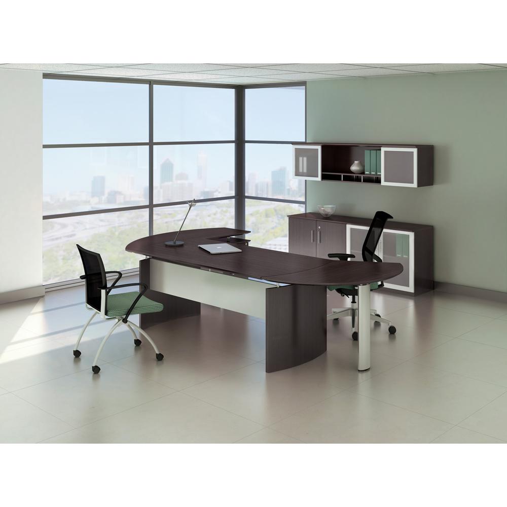 Medina™ Curved Desk Extension - Right, Mocha