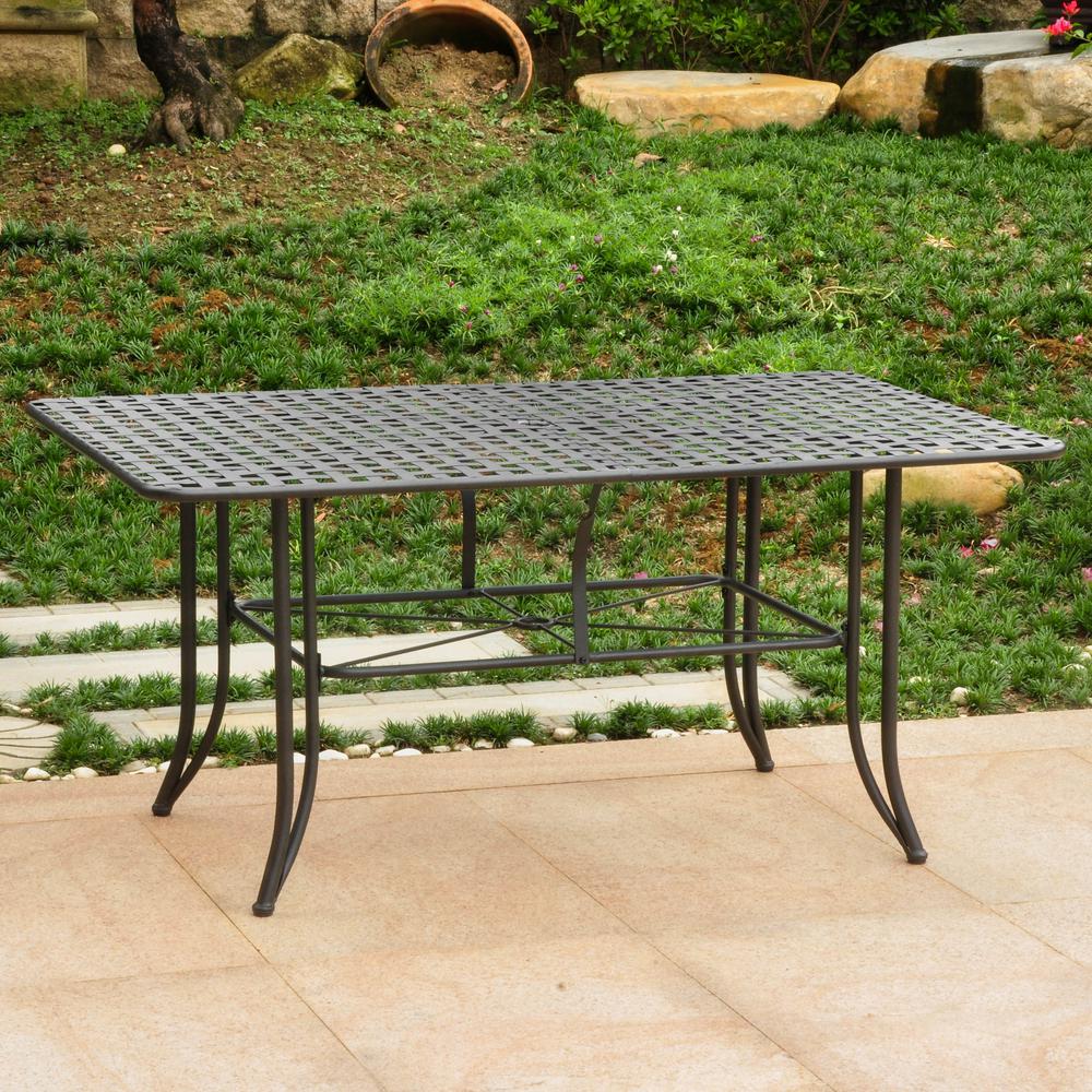 Image of Mandalay Iron Outdoor 60" Dining Table