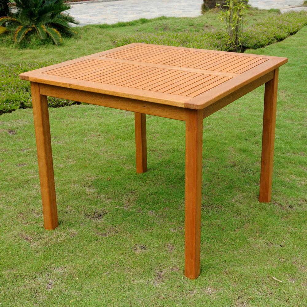 Image of Royal Tahiti Outdoor Wood 32" Square Table