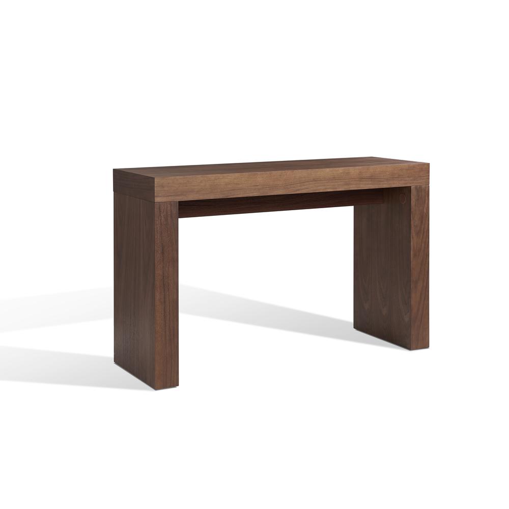 Image of Console Table, Mdf With Walnut Veneer