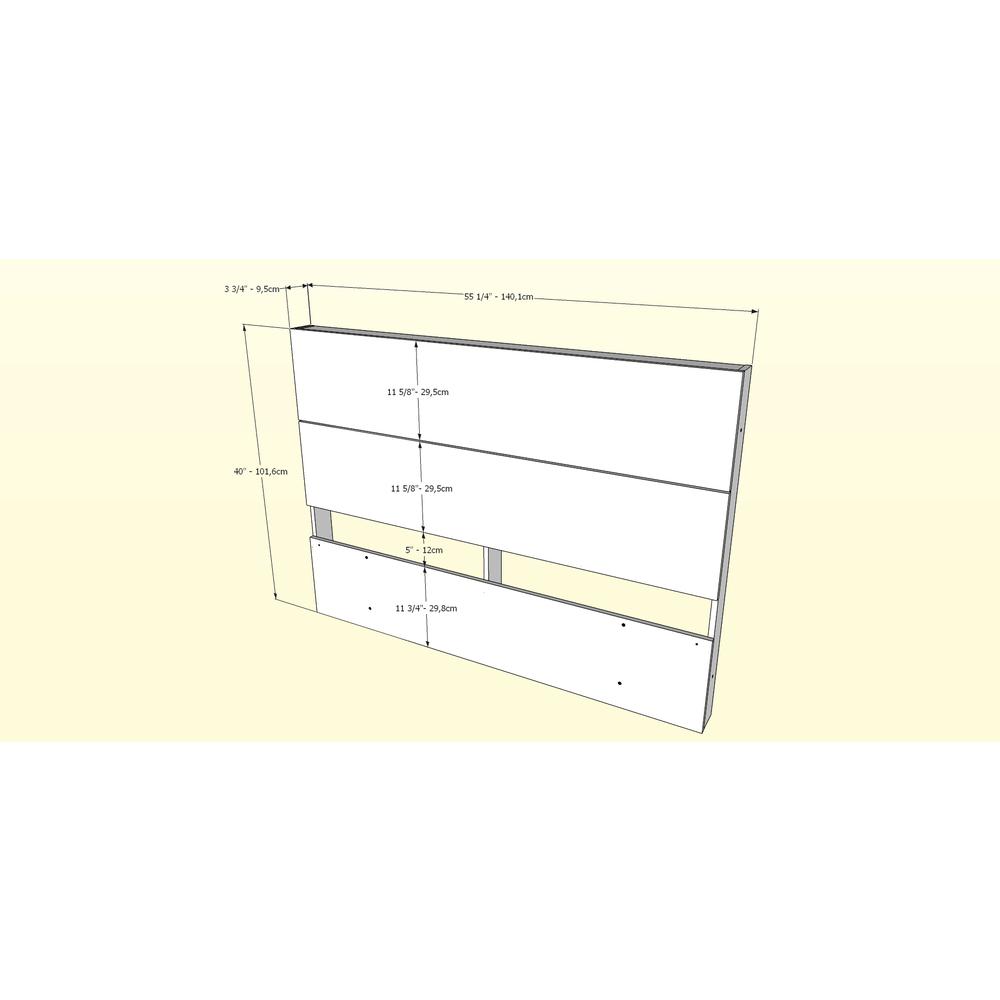Nexera 2 Piece Full Size Bedroom Set With 3-Drawers, Walnut