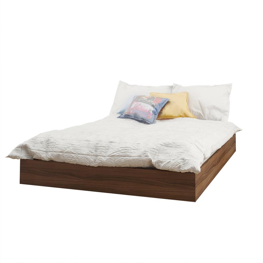 Nexera 2 Piece Full Size Bedroom Set, Walnut