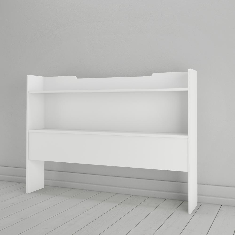 Nexera 346303 Full Size Storage Headboard, White