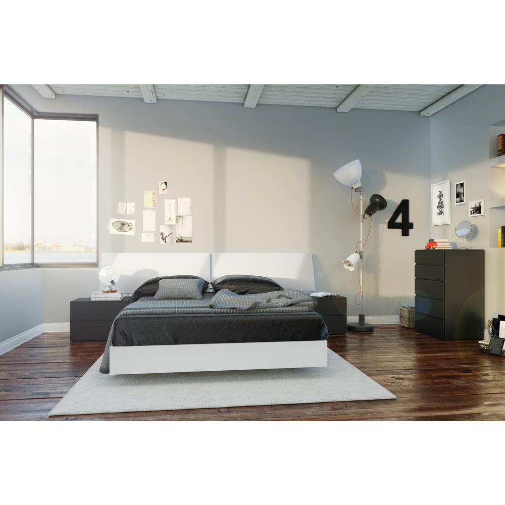 Nexera 345403 Full Size Platform Bed, White