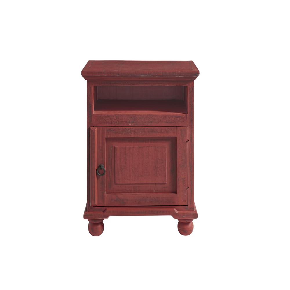 Nightstand - Rustic Red