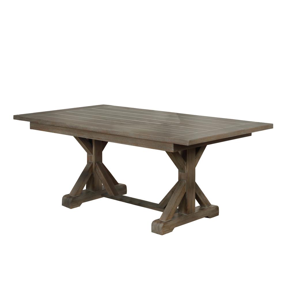 Image of 72"L Brown Wood Dining Table