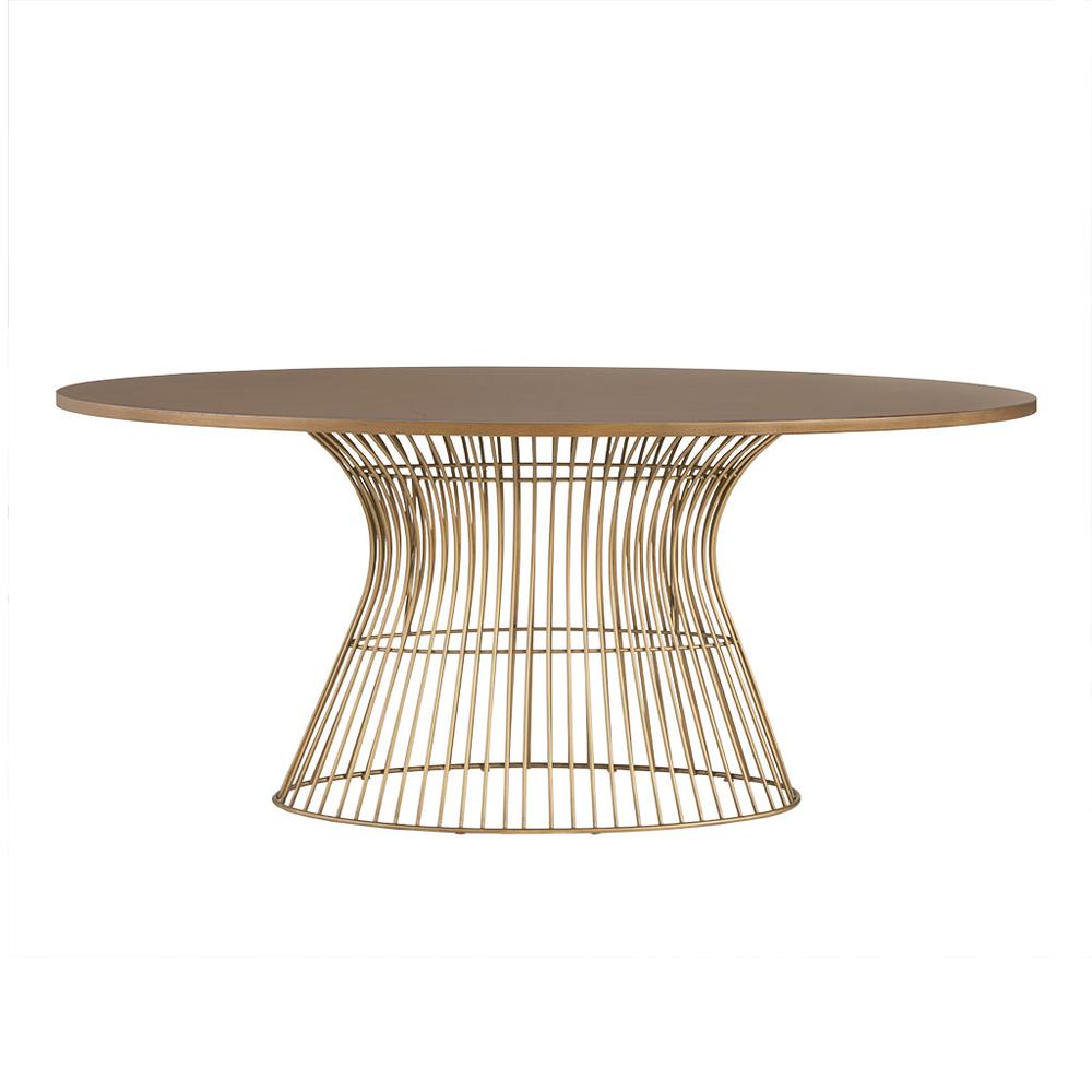 Oval Dining Table Bronze 415