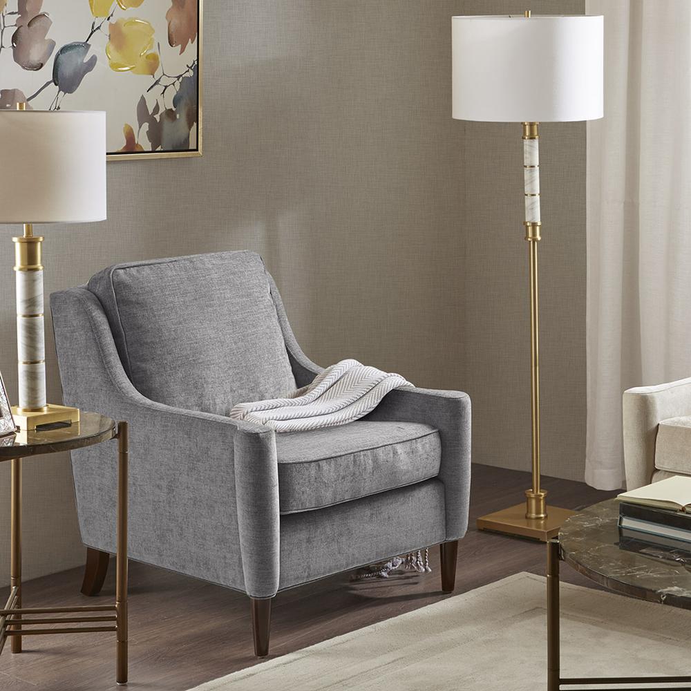Image of Windsor Lounge Chair, Dark Grey