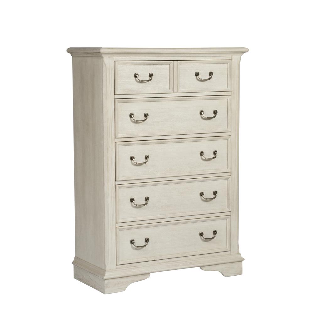 Image of Bayside 5 Drawer Chest, W38 X D18 X H54, White