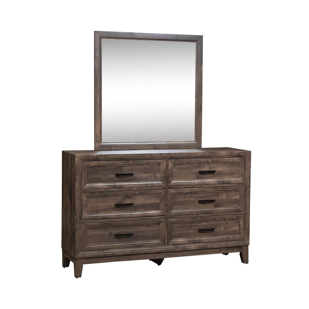 Image of Ridgecrest Dresser & Mirror, Brown