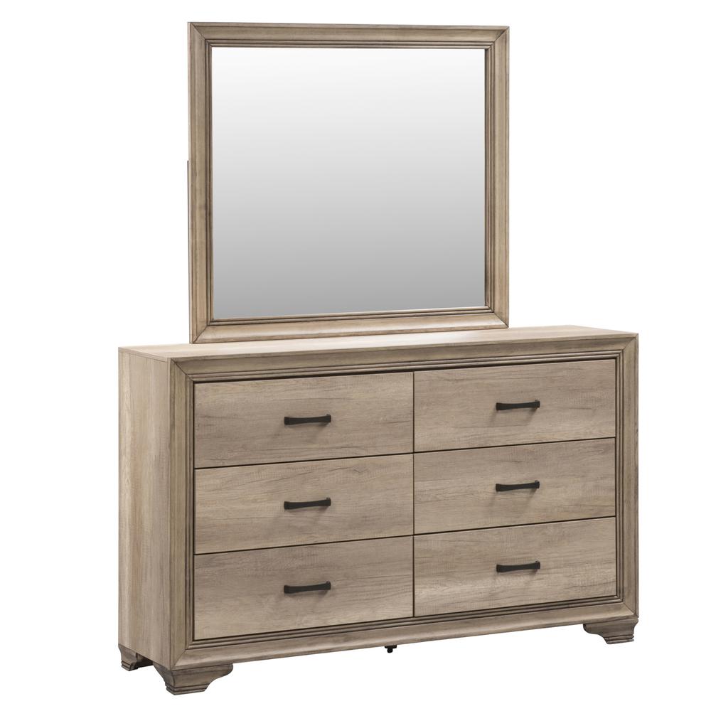 Dresser & Mirror (439-Br-Dm), Sandstone Finish