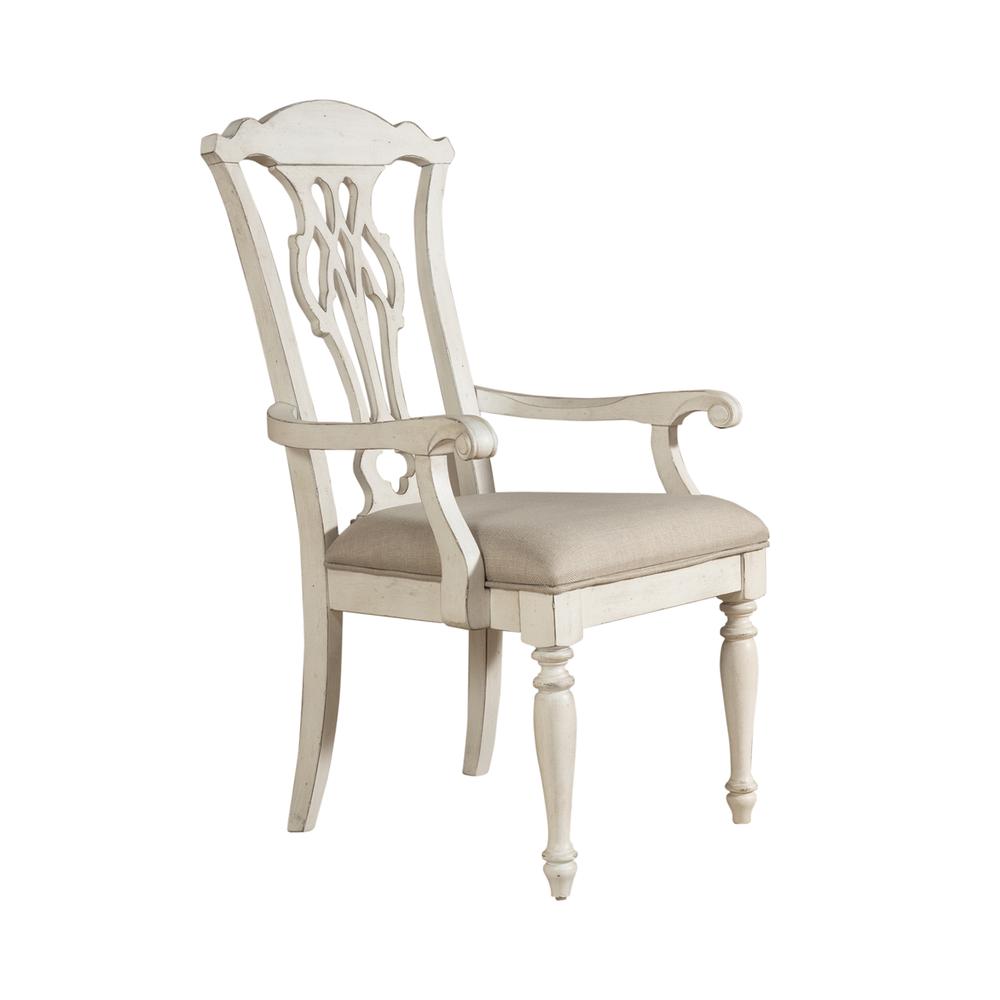 Abbey Road Splat Back Arm Chair (Rta) (Set Of 2), Porcelain White