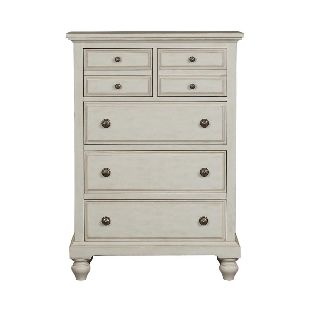 Image of High Country 5 Drawer Chest, W38 X D18 X H54, White