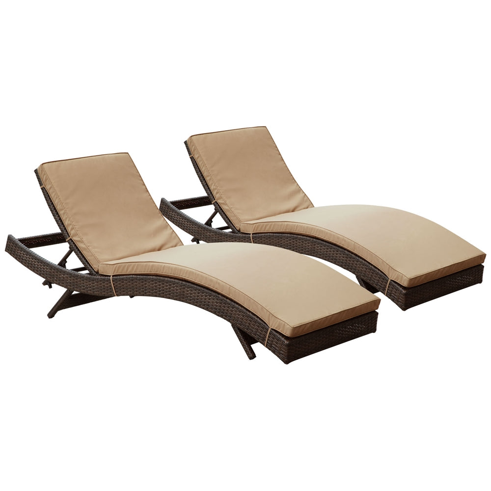 Set of 2 Peer Chaise Outdoor Patio