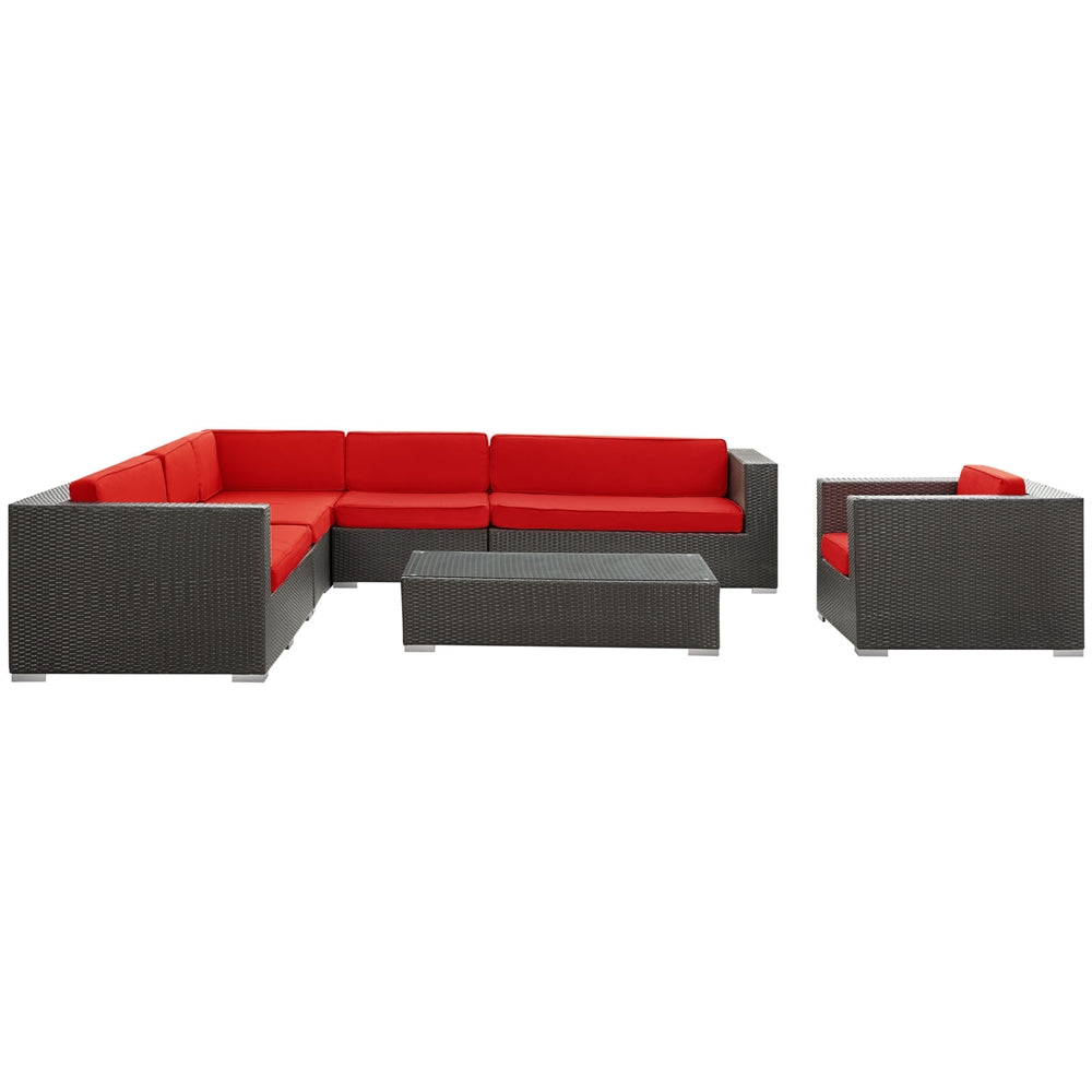 Palm 7 Piece Outdoor Patio Sectional Set