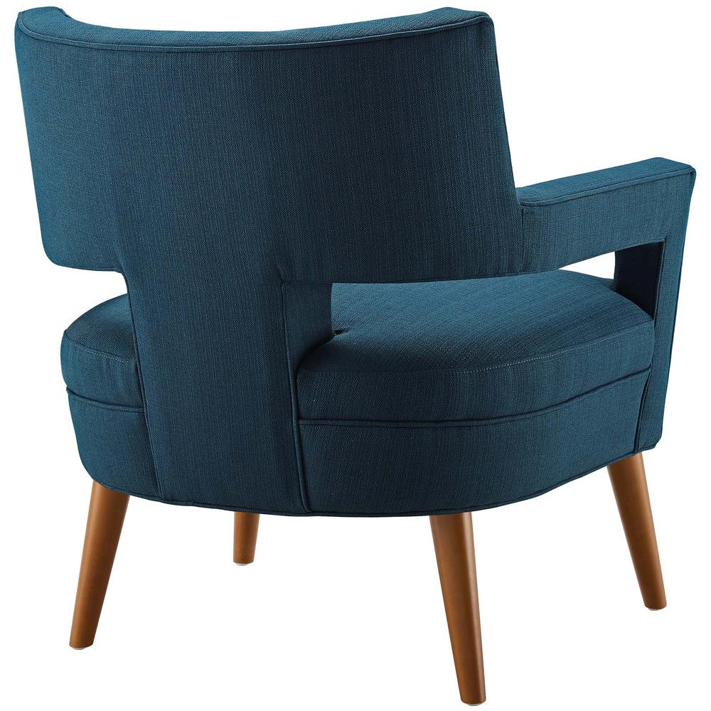 Sheer Upholstered Fabric Armchair Set Of 2 - Azure Eei-4082-Azu