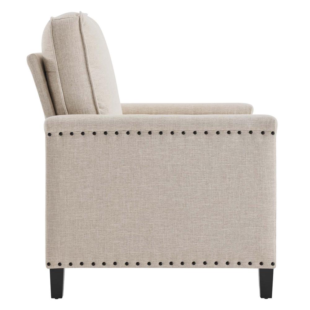 Ashton Upholstered Fabric Armchair - Beige Eei-4988-Bei