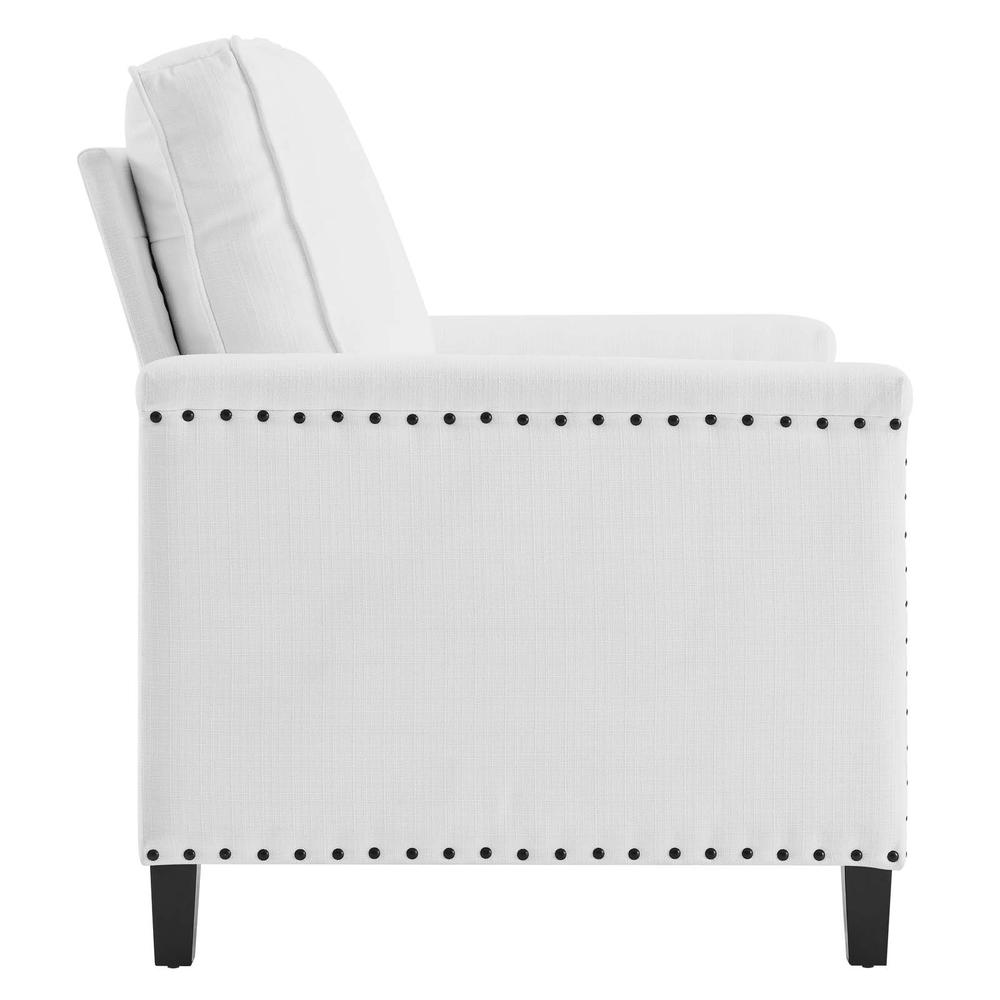Ashton Upholstered Fabric Armchair - White Eei-4988-Whi