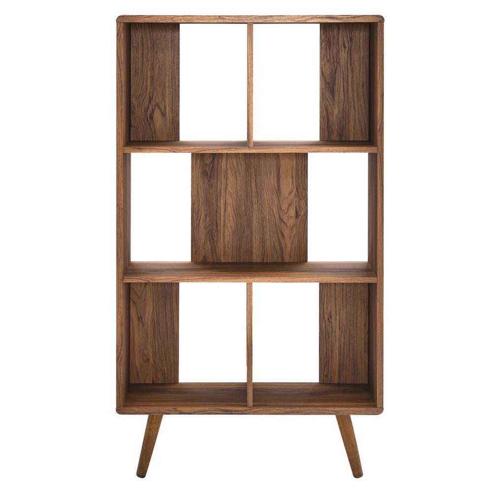 Transmit 31-Inch Wood Bookcase in Walnut
