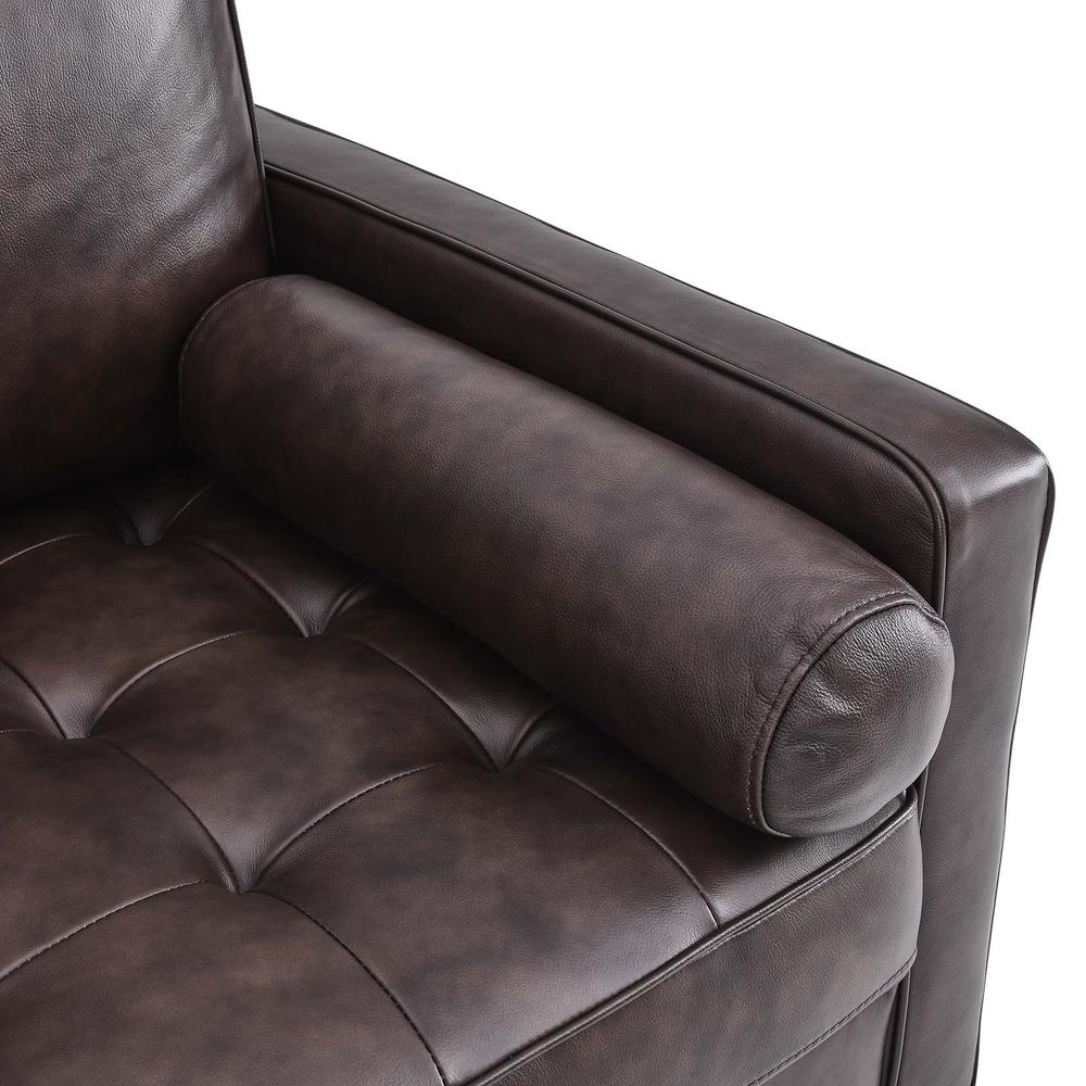 Valour Leather Armchair, Brown