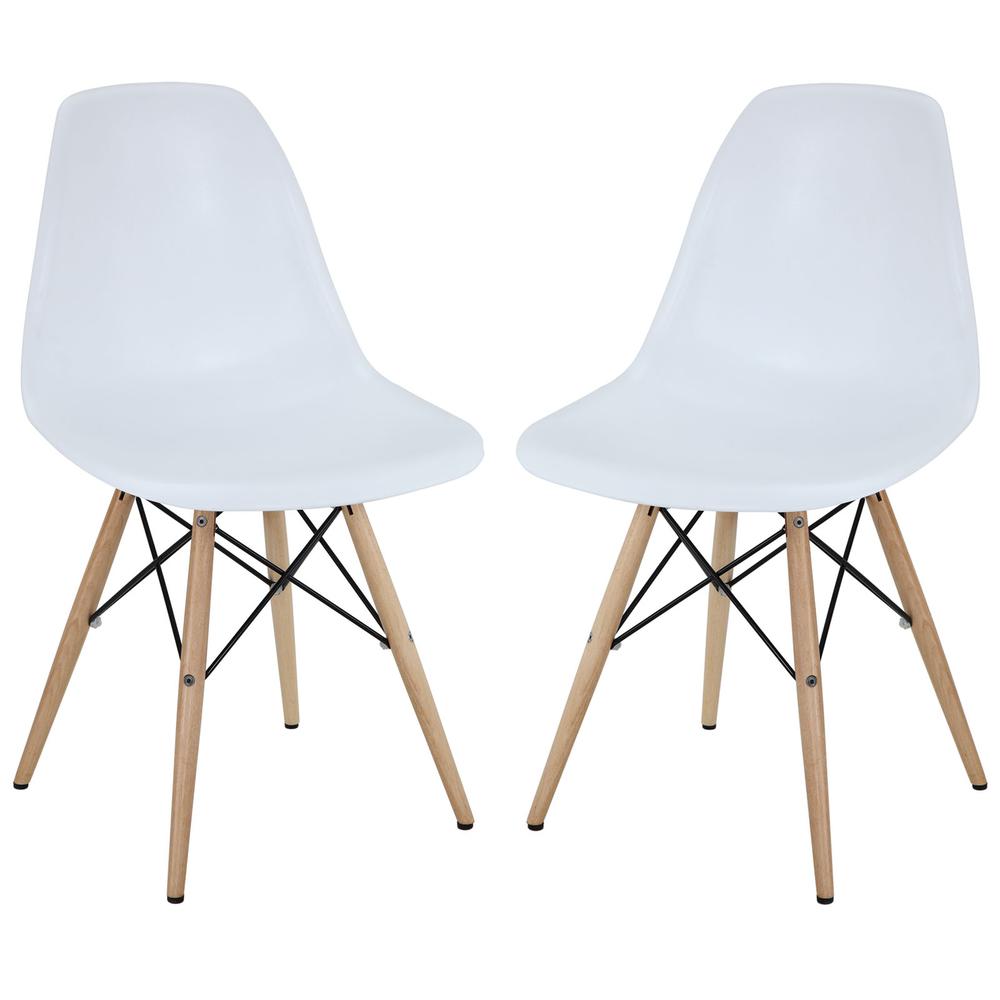 Set of 2 Pyramid Dining Side Chairs