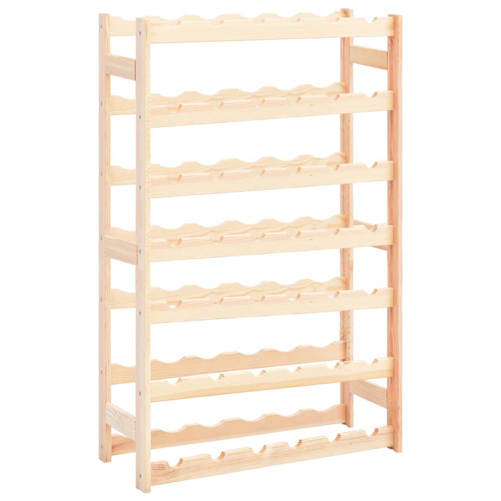 This is the image of vidaXL Pinewood Wine Rack for 42 Bottles